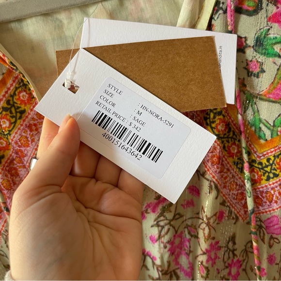 HEMANT & NANDITA Cotton Floral Minidress - Picture 11 of 15